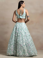 Floral Sequins Embroidered Lehenga Choli