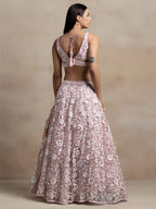 Floral Sequins Embroidered Lehenga Choli
