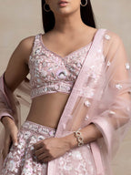 Floral Sequins Embroidered Lehenga Choli