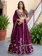 Royal Heritage Embroidered Lehenga Set