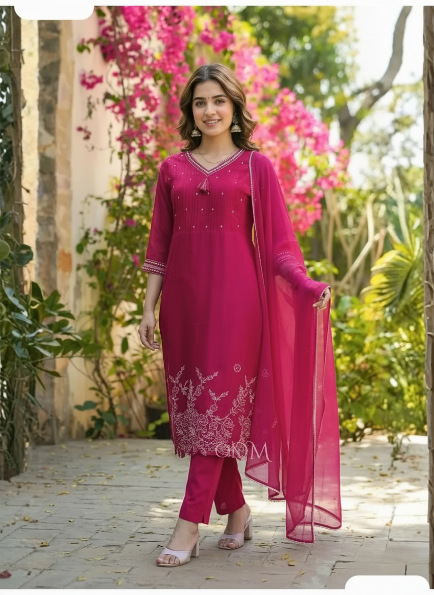 ROUGE PÉTALE STATEMENT SUIT