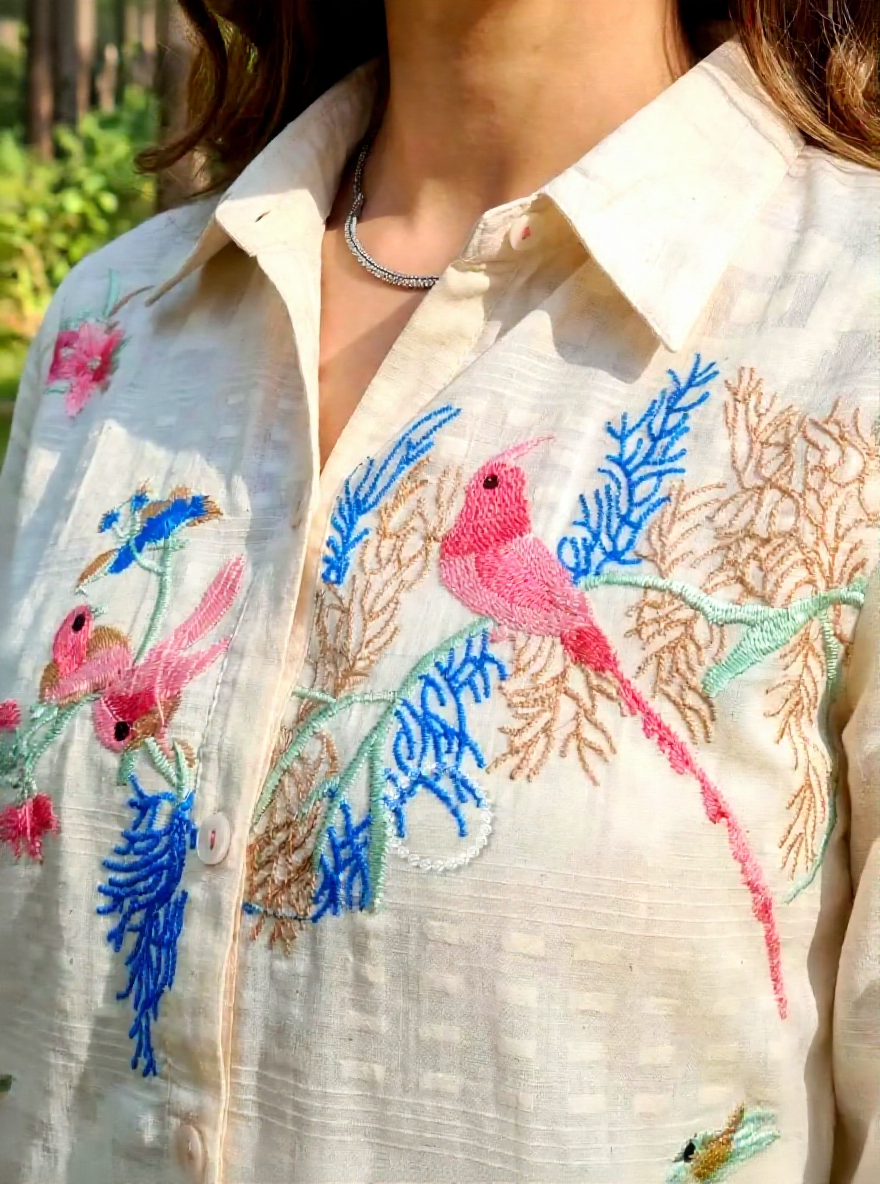 BIRD SONG SHIRT SET
