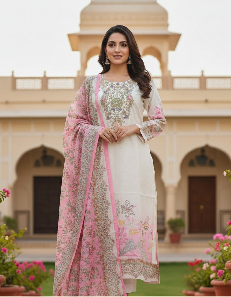 BLUSH IVORY MUSE SUIT
