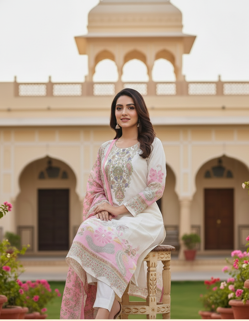 BLUSH IVORY MUSE SUIT