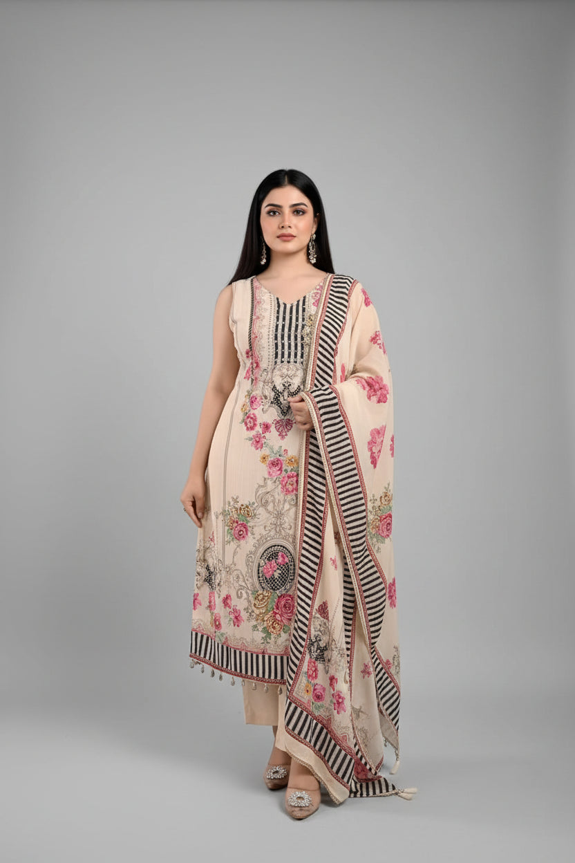 Zynara Aaina Crape Silk Suit Set