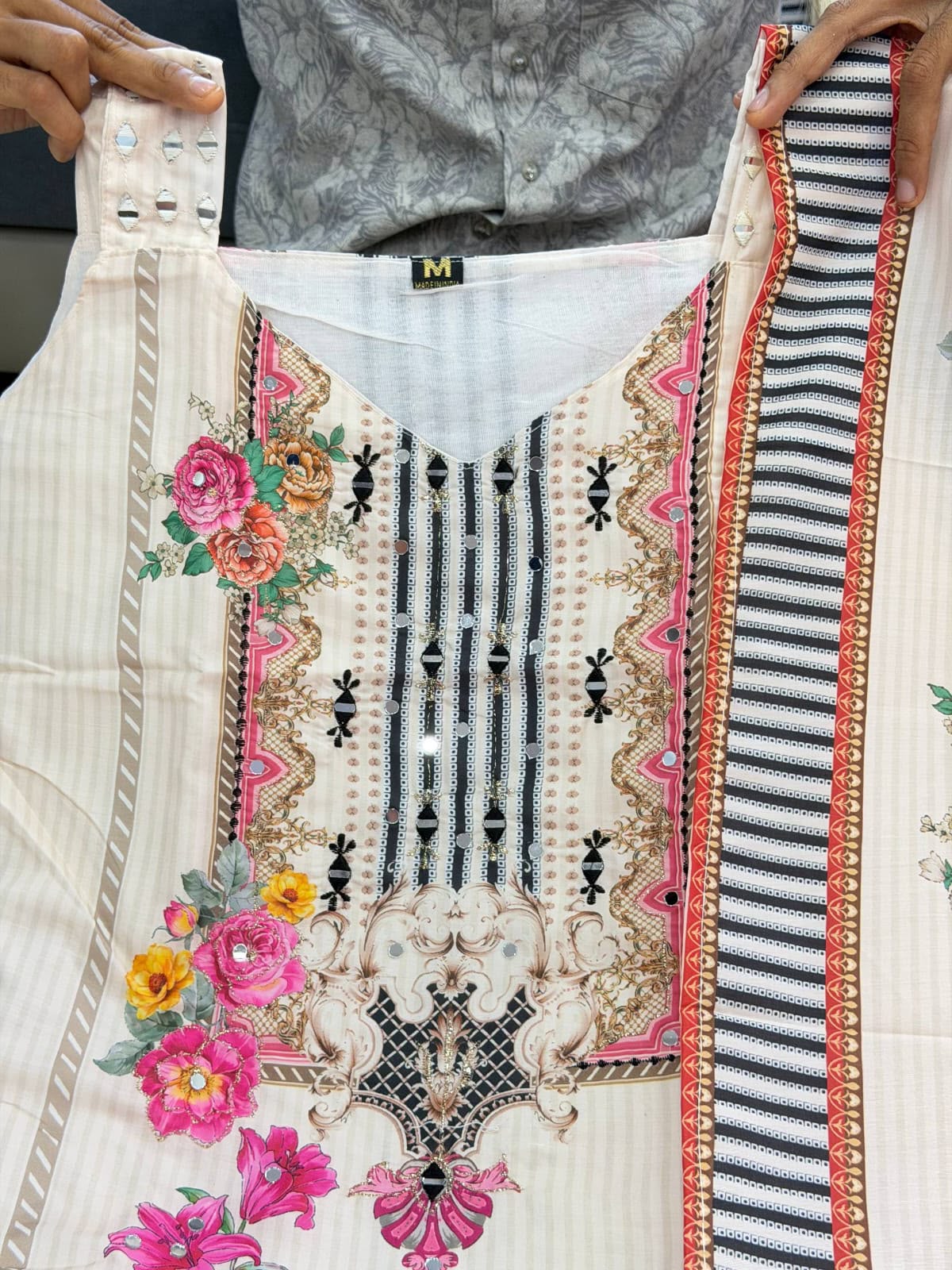 Zynara Aaina Crape Silk Suit Set
