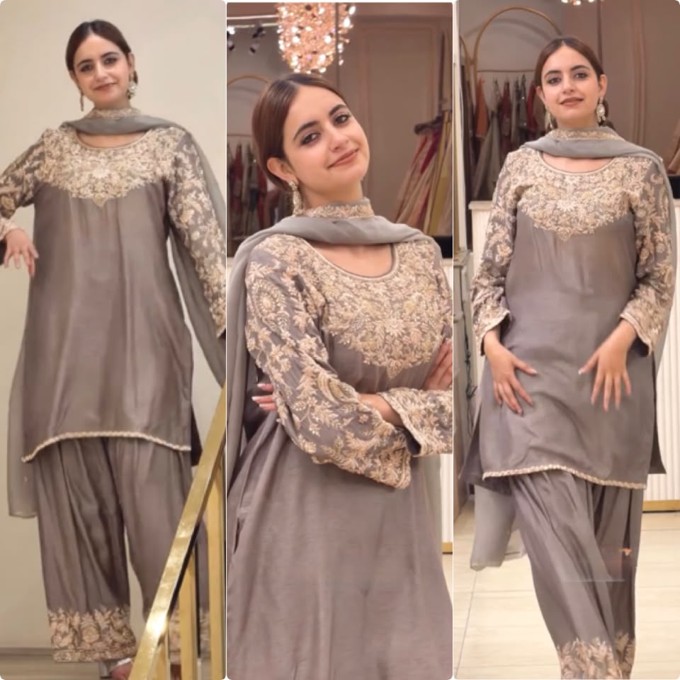 Zynara Zevara— Chinon Silk Farshi Palazzo Set