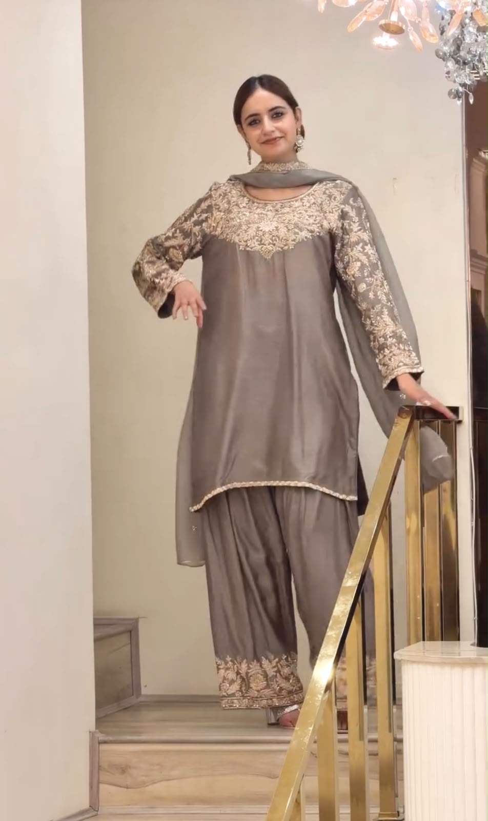 Zynara Zevara— Chinon Silk Farshi Palazzo Set