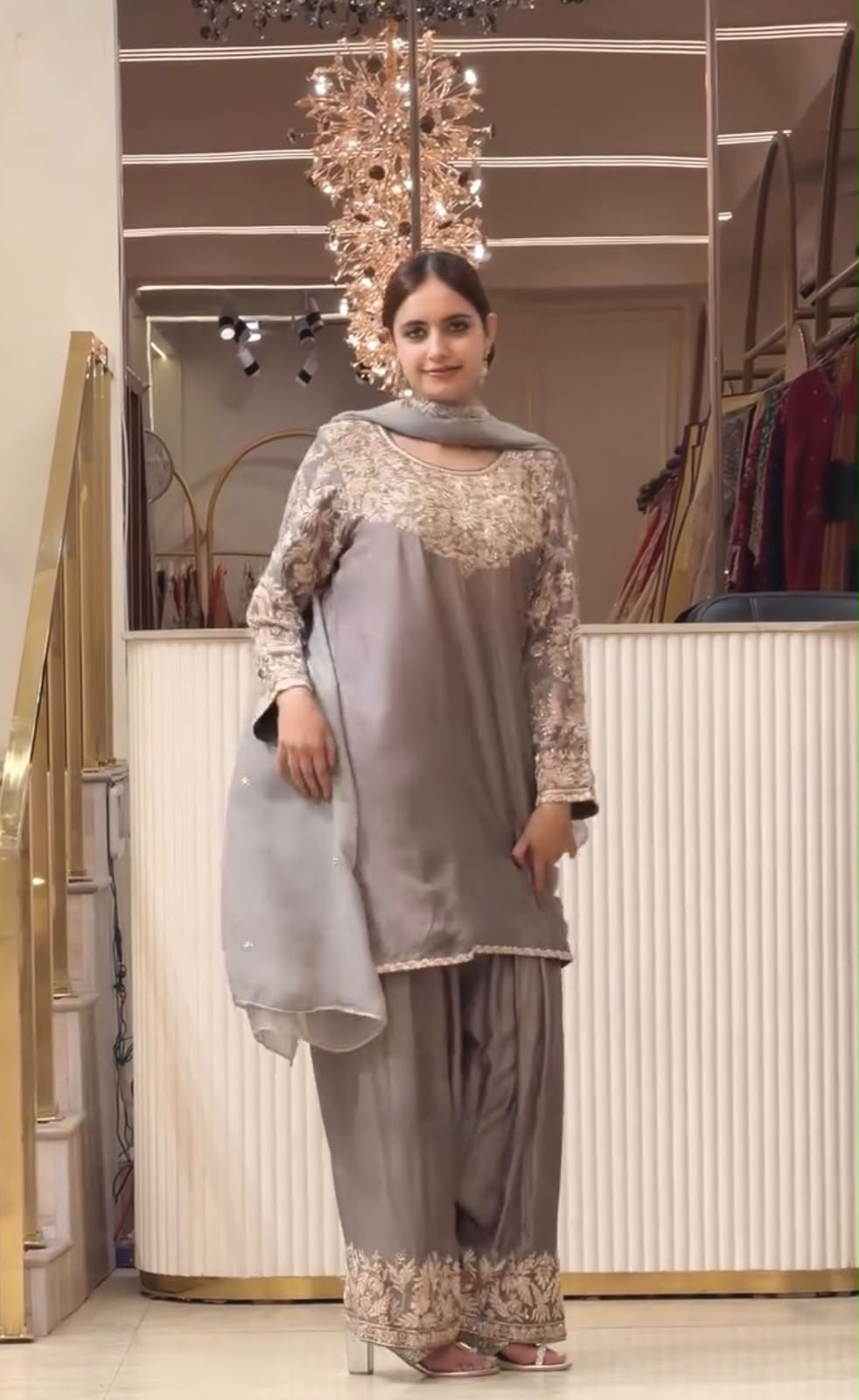 Zynara Zevara— Chinon Silk Farshi Palazzo Set