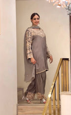 Zynara Zevara— Chinon Silk Farshi Palazzo Set