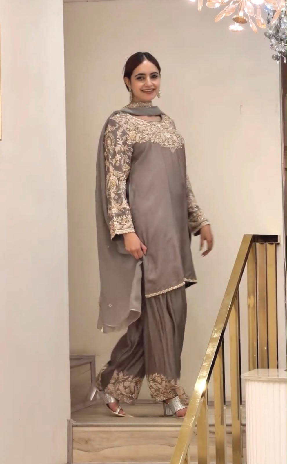 Zynara Zevara— Chinon Silk Farshi Palazzo Set