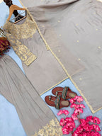 Zynara Zevara— Chinon Silk Farshi Palazzo Set