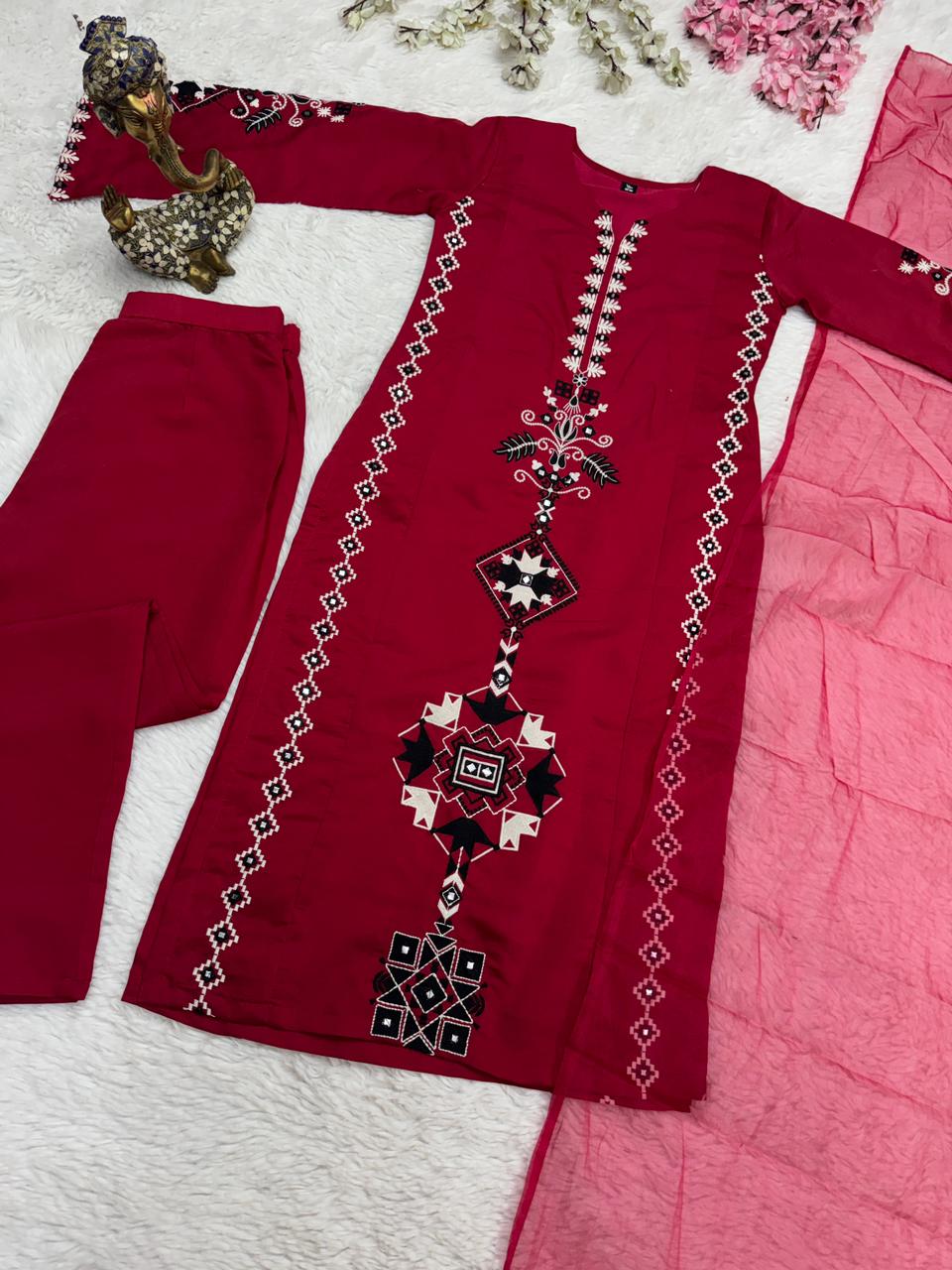 Zynara Chanderi Silk 3-Piece Set