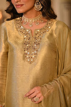 Regal Gold Designer Ethnic Suit