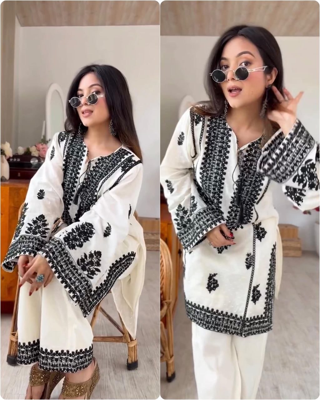 Noir Noor Farshi Set