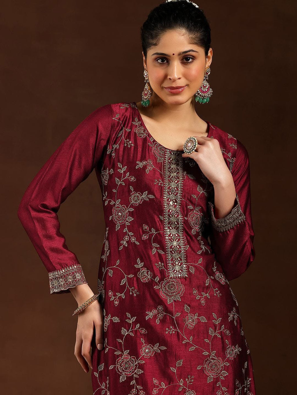 Zarina Silk Suit Set