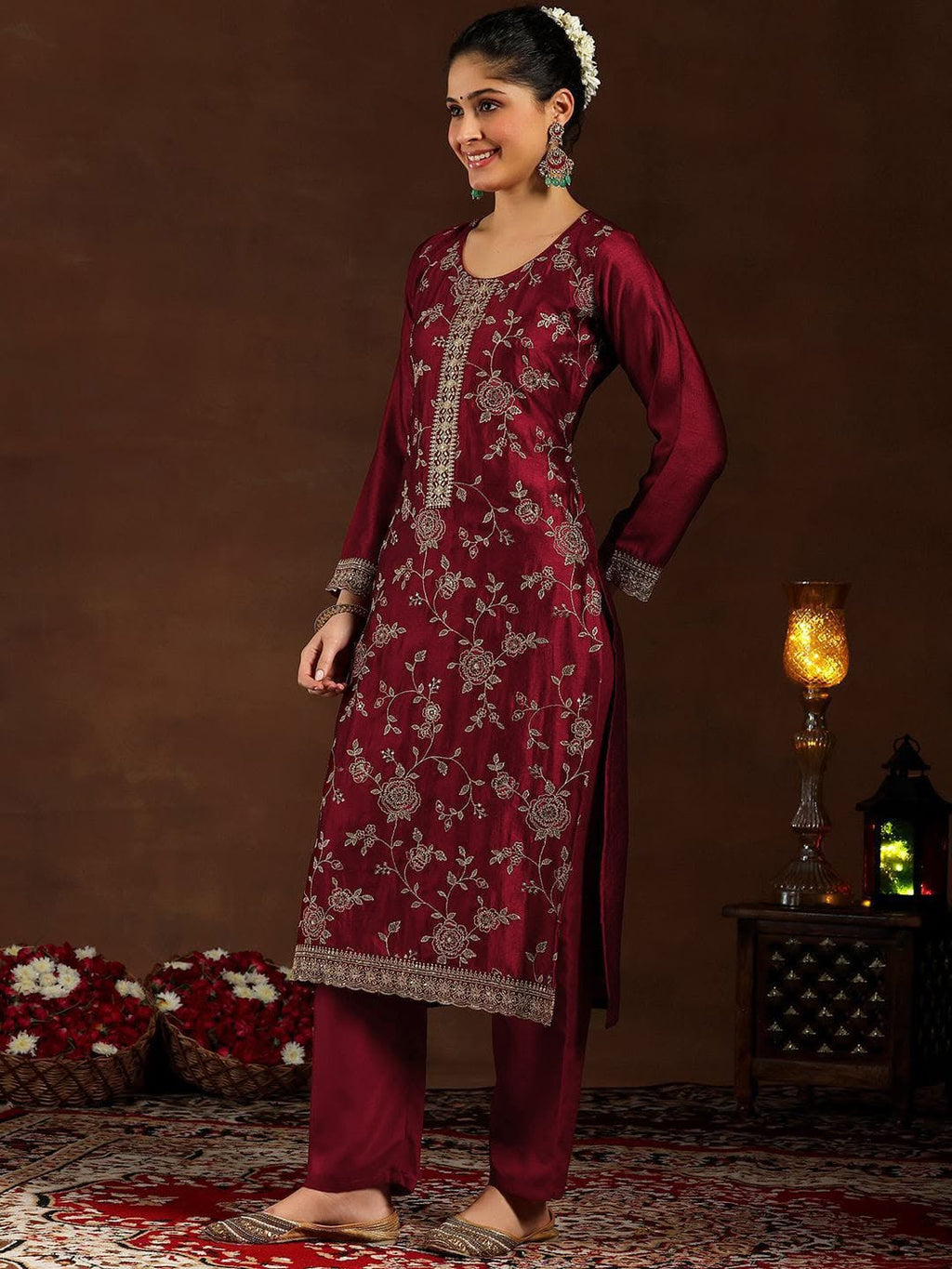 Zarina Silk Suit Set