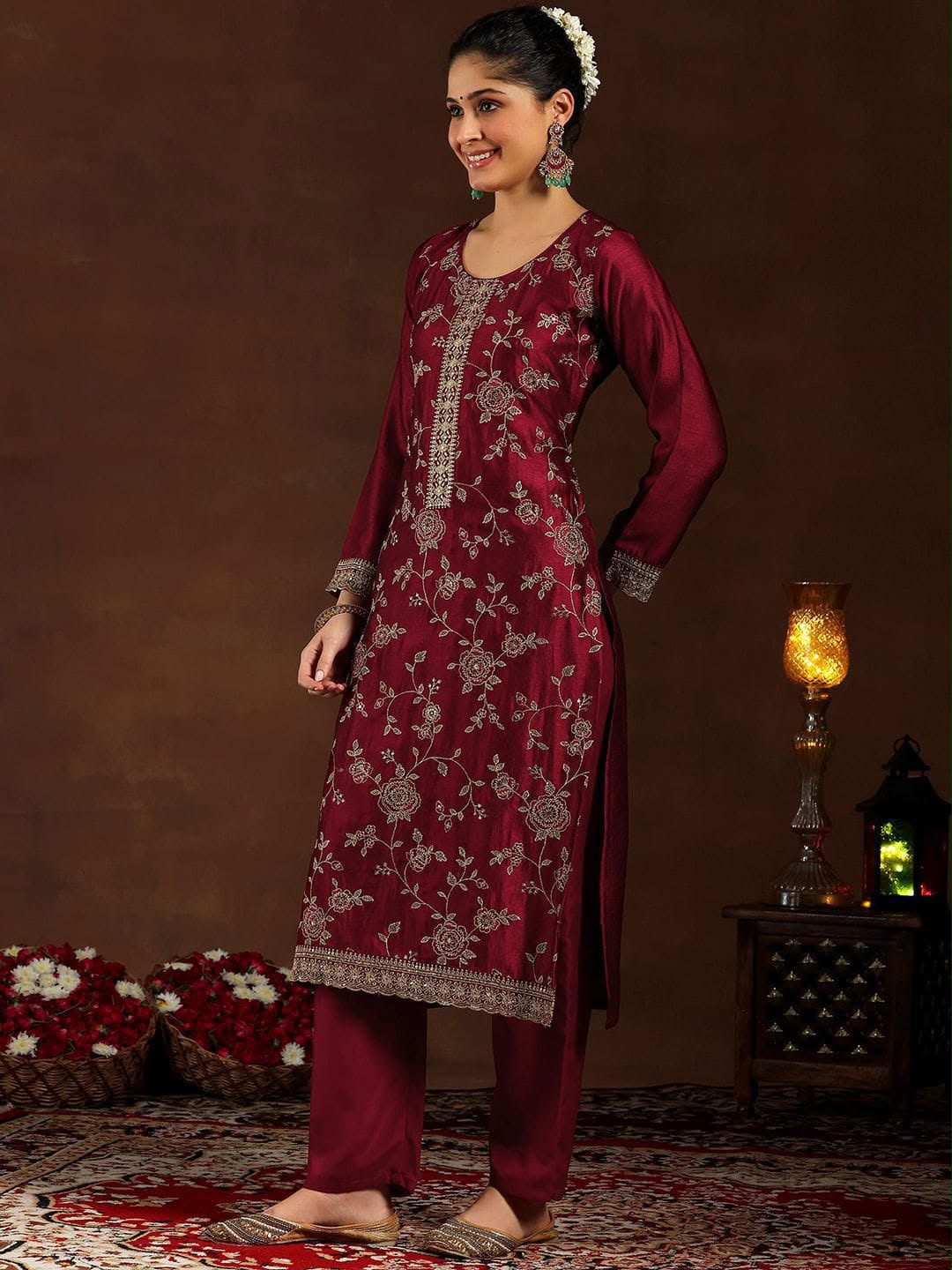 Zarina Silk Suit Set