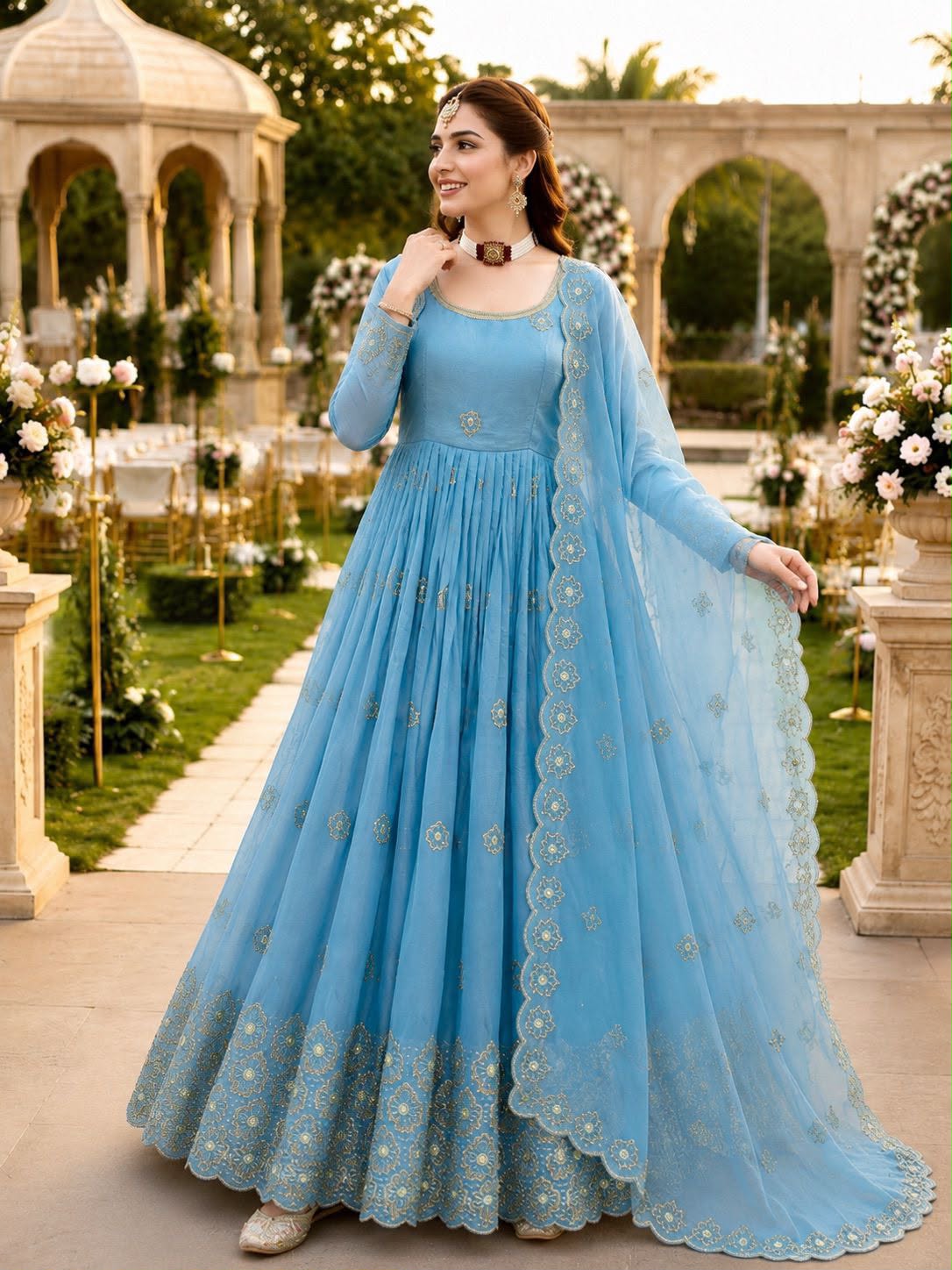 Celeste Noor Anarkali Set
