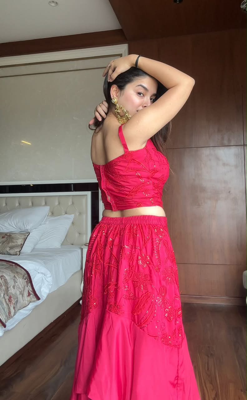 Rani Rose Lehenga Set