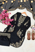 Zynara French Rose Kurti Palazzo Set