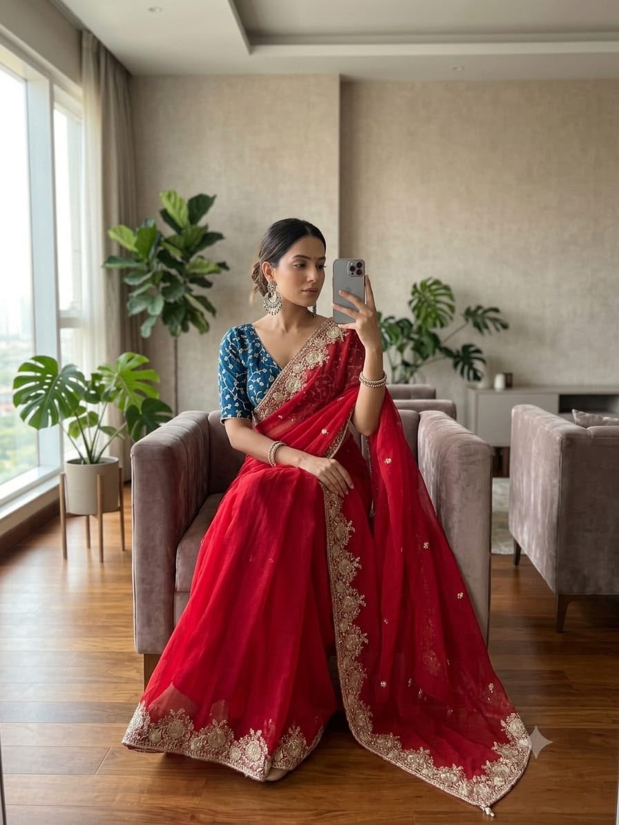 Zynara Fendy Satin Saree Collection