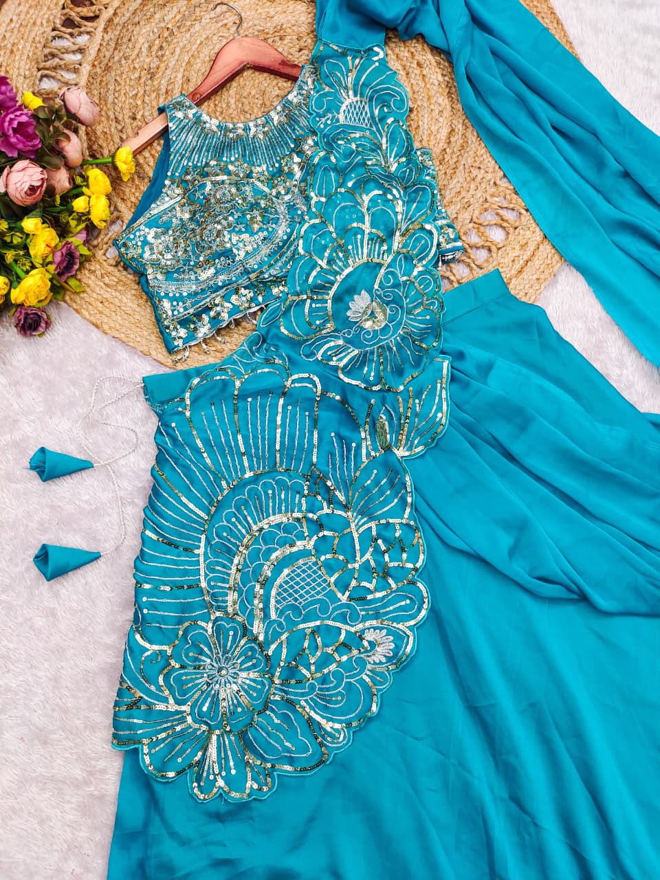 Zynara Noor-e-Raqs Lehenga Saree