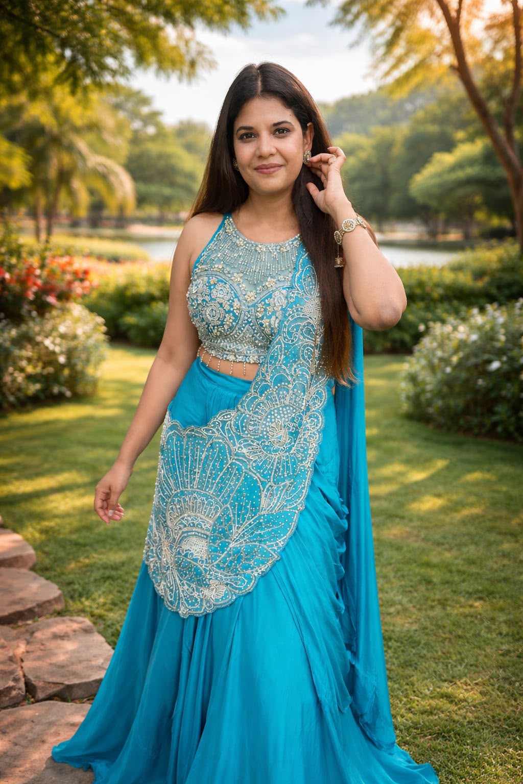 Zynara Noor-e-Raqs Lehenga Saree