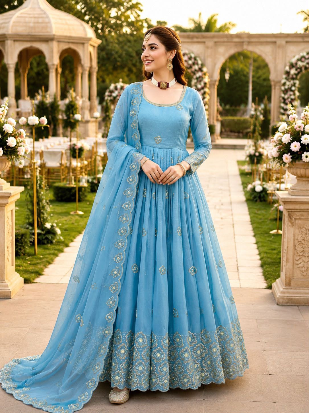 Celeste Noor Anarkali Set