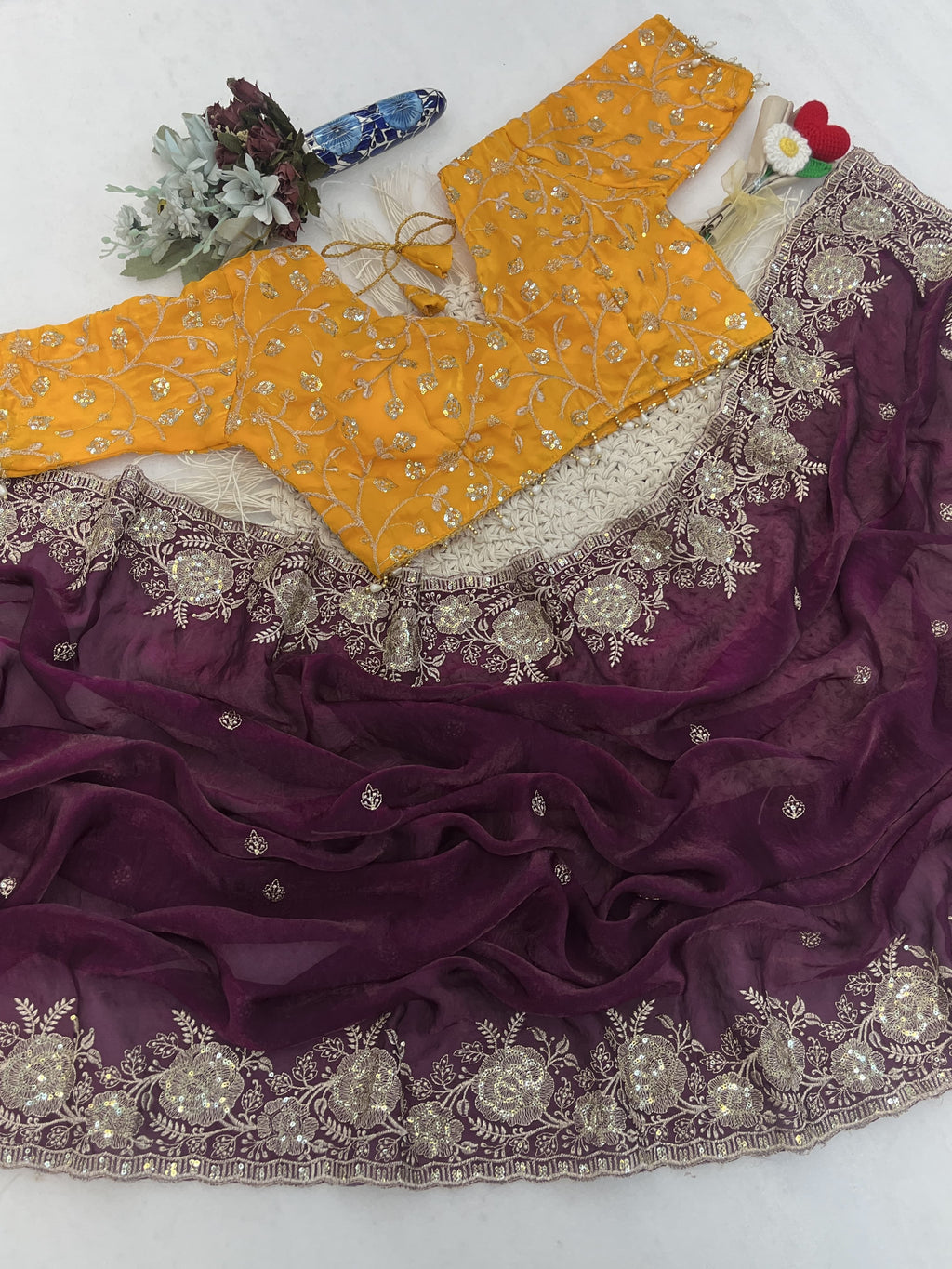 Zynara Fendy Satin Saree Collection