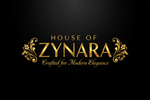 House of Zynara Logo on Black