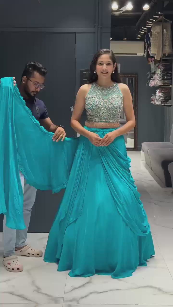 Zynara Noor-e-Raqs Lehenga Saree